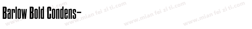 Barlow Bold Condens字体转换